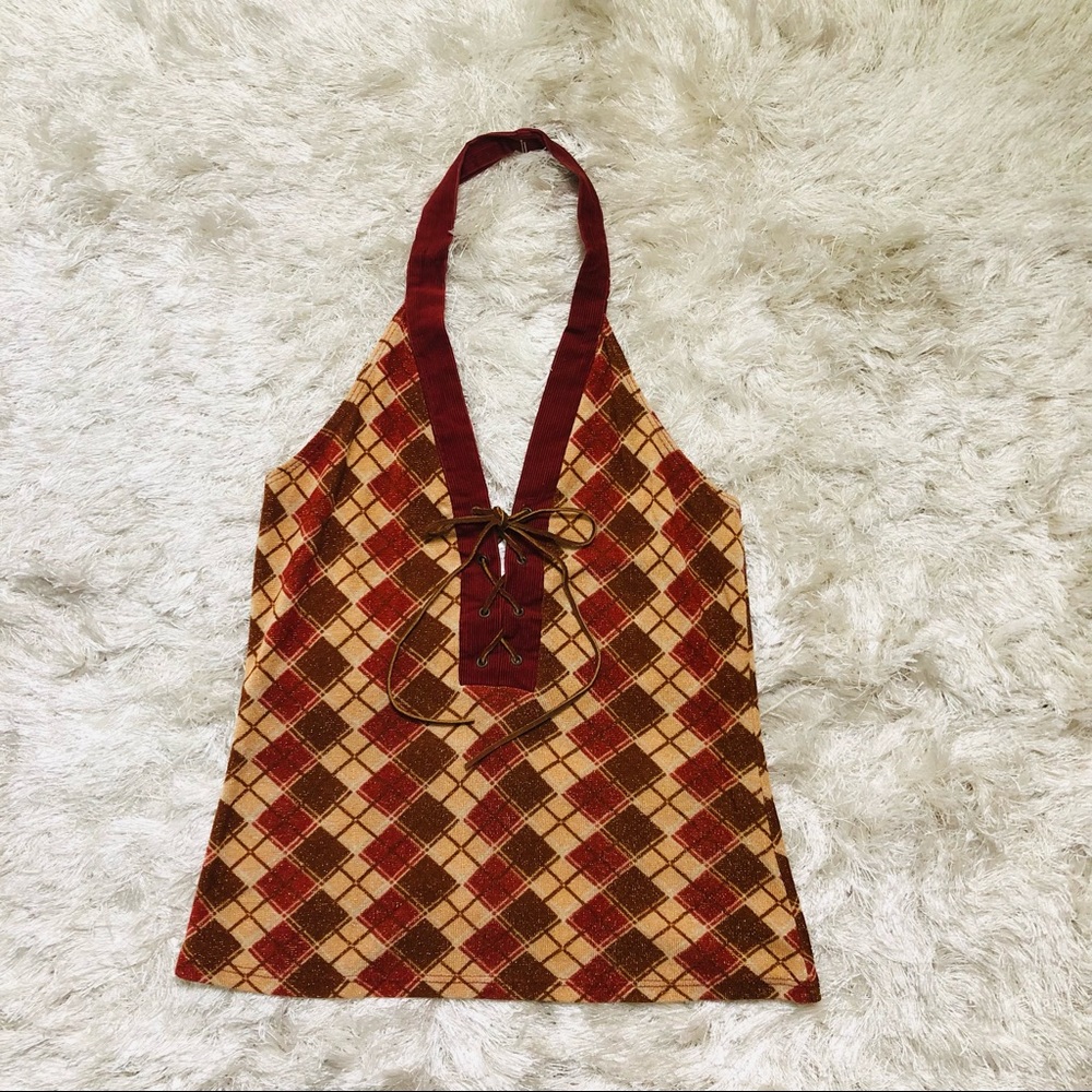VTG 70’s Print halter top